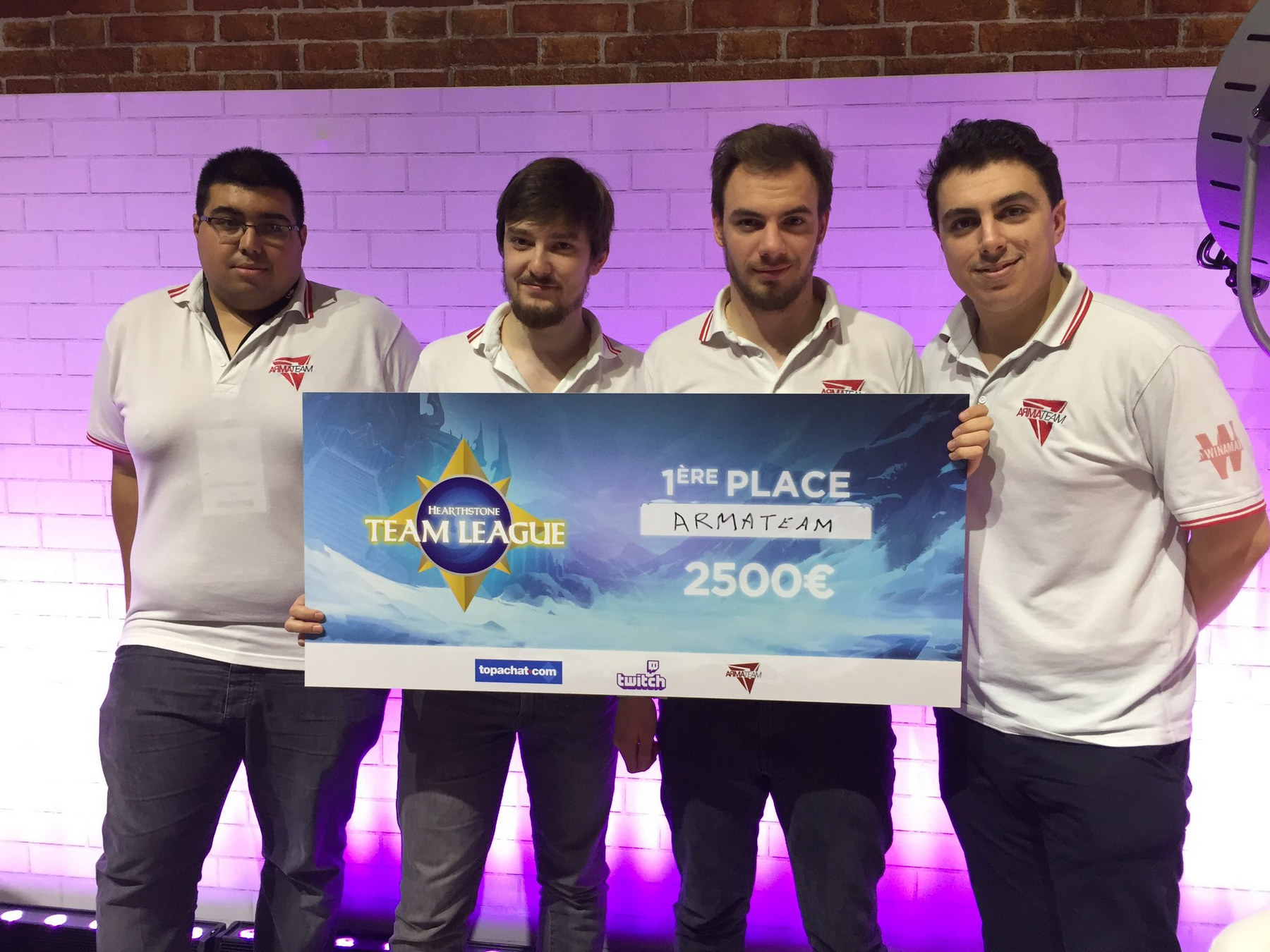 Victoire des joueurs ArmaTeam dans la première saison de l'HSTL à la Paris Games Week 2017