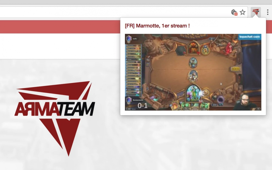 L’extension ArmaTeam disponible sur le Chromestore !