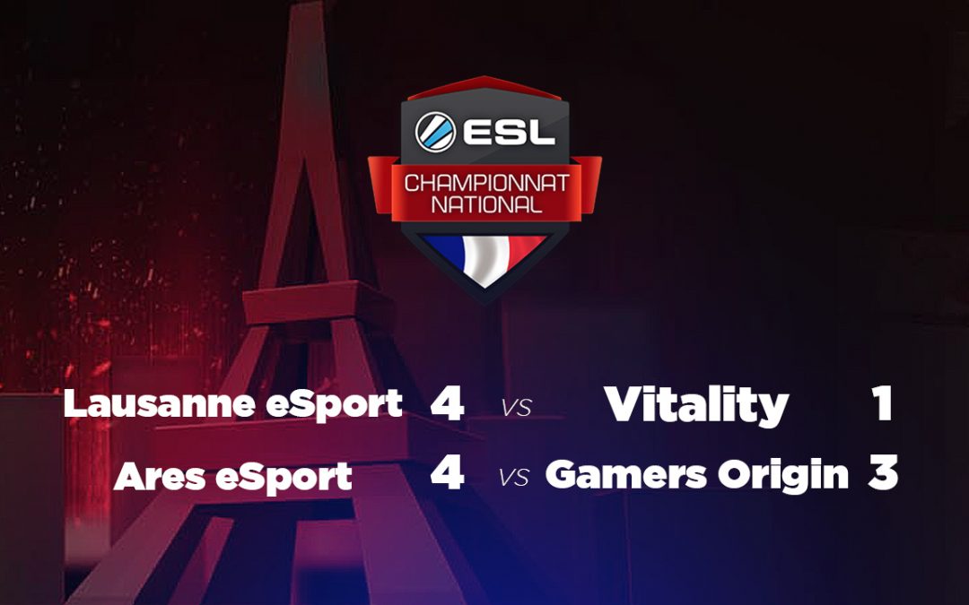 ECN : Ares eSports et Lausanne eSports qualifiés !