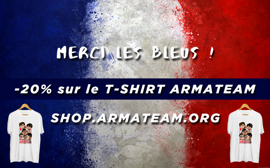 Profitez de -20 % sur le T-shirt ArmaTeam !