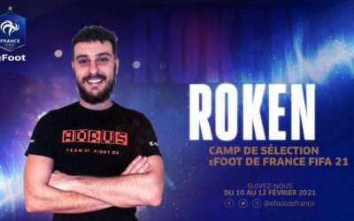 Roken pré-sélectionné en équipe de France eFoot !
