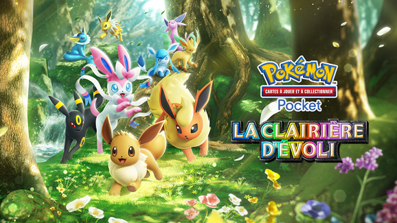 Nouvelle extension de Pokémon Pocket : La Clairière d’Évoli