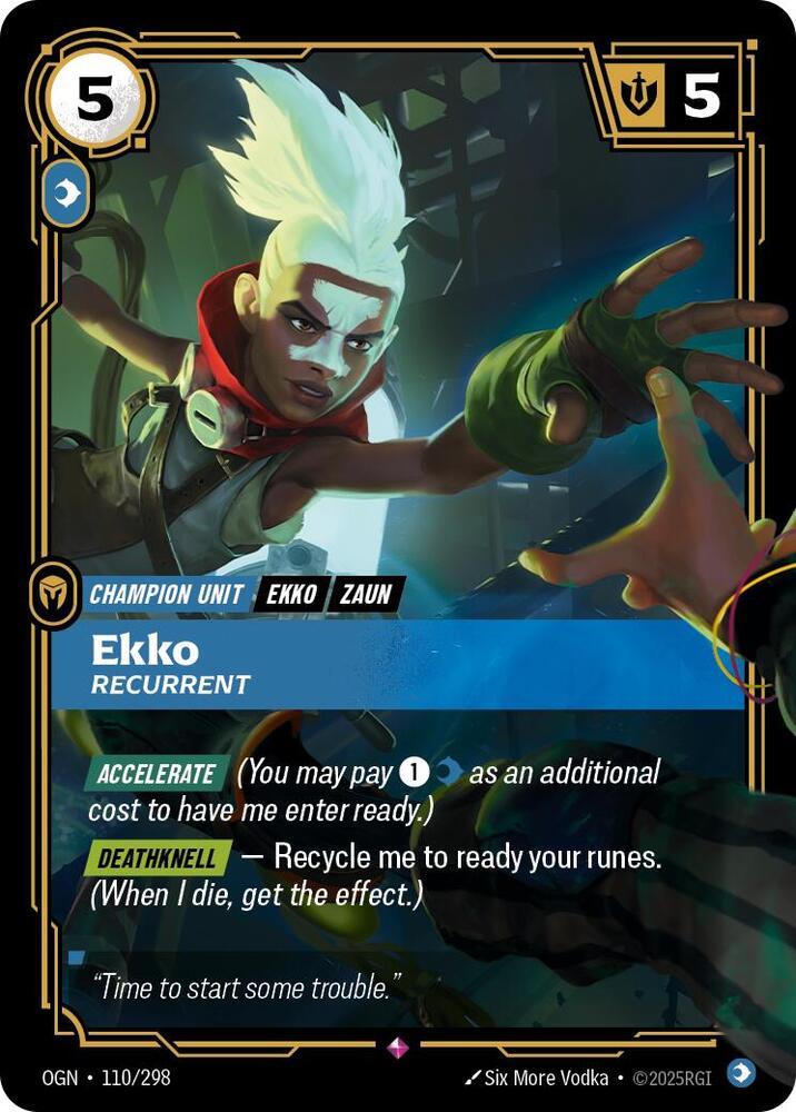 Ekko, Recurrent, carte bannie de Riftbound
